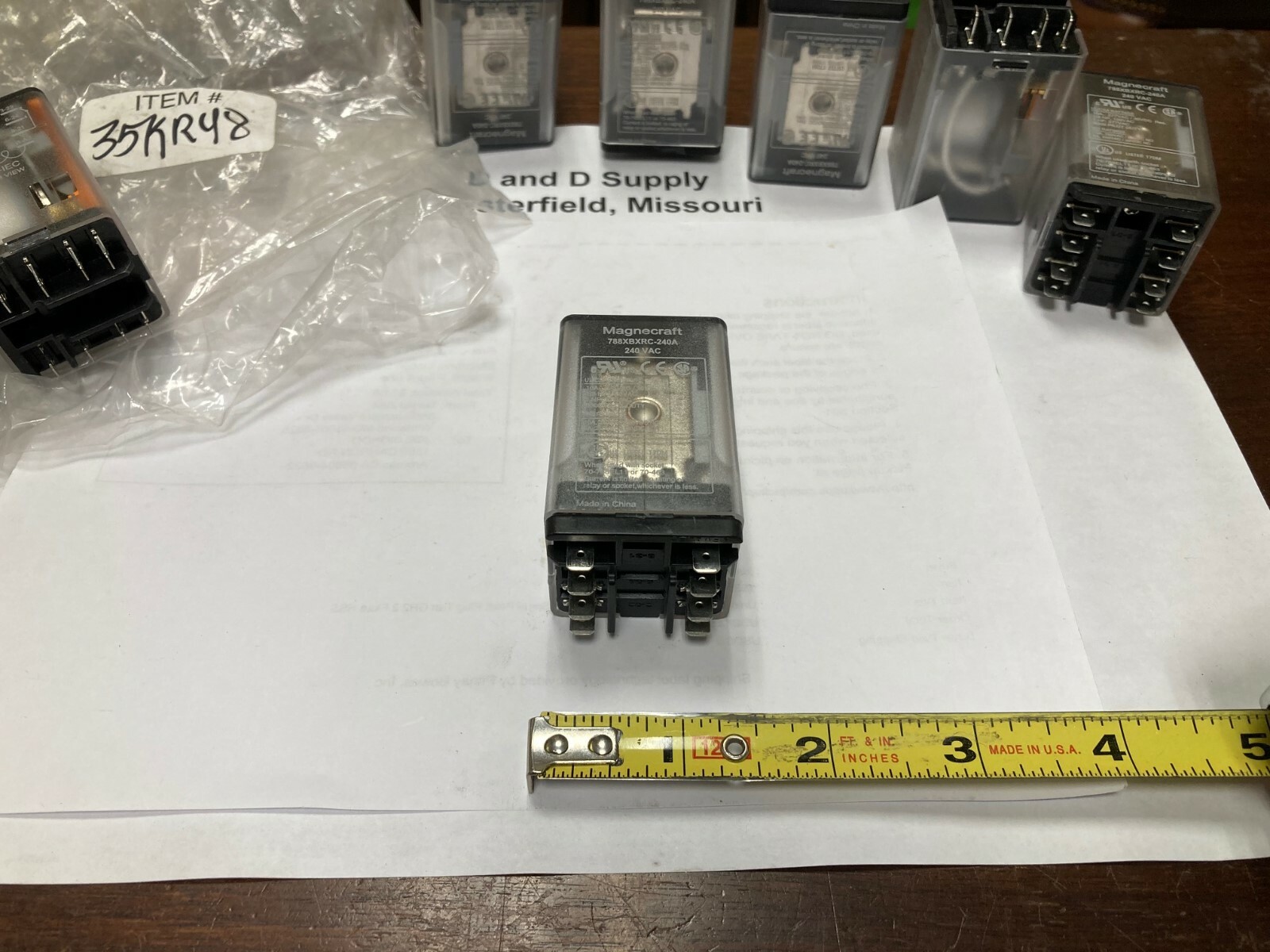 SCHNEIDER ELECTRIC 788XBXRC-240A, Plug In Relay, 8 Pins, Square, 240VAC, 10 Amp