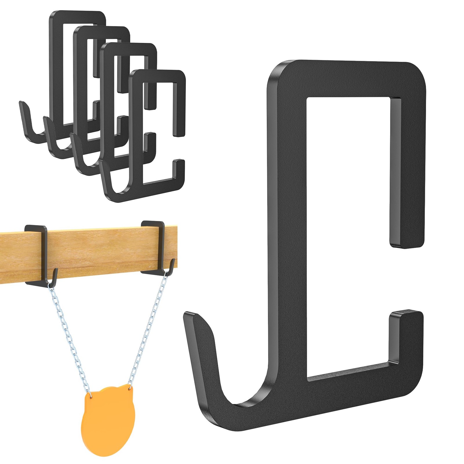 4 Pack Steel Target Hanger 2x4, 1-1/2" x 3-1/2", 4 pcs 2x4 target bracket
