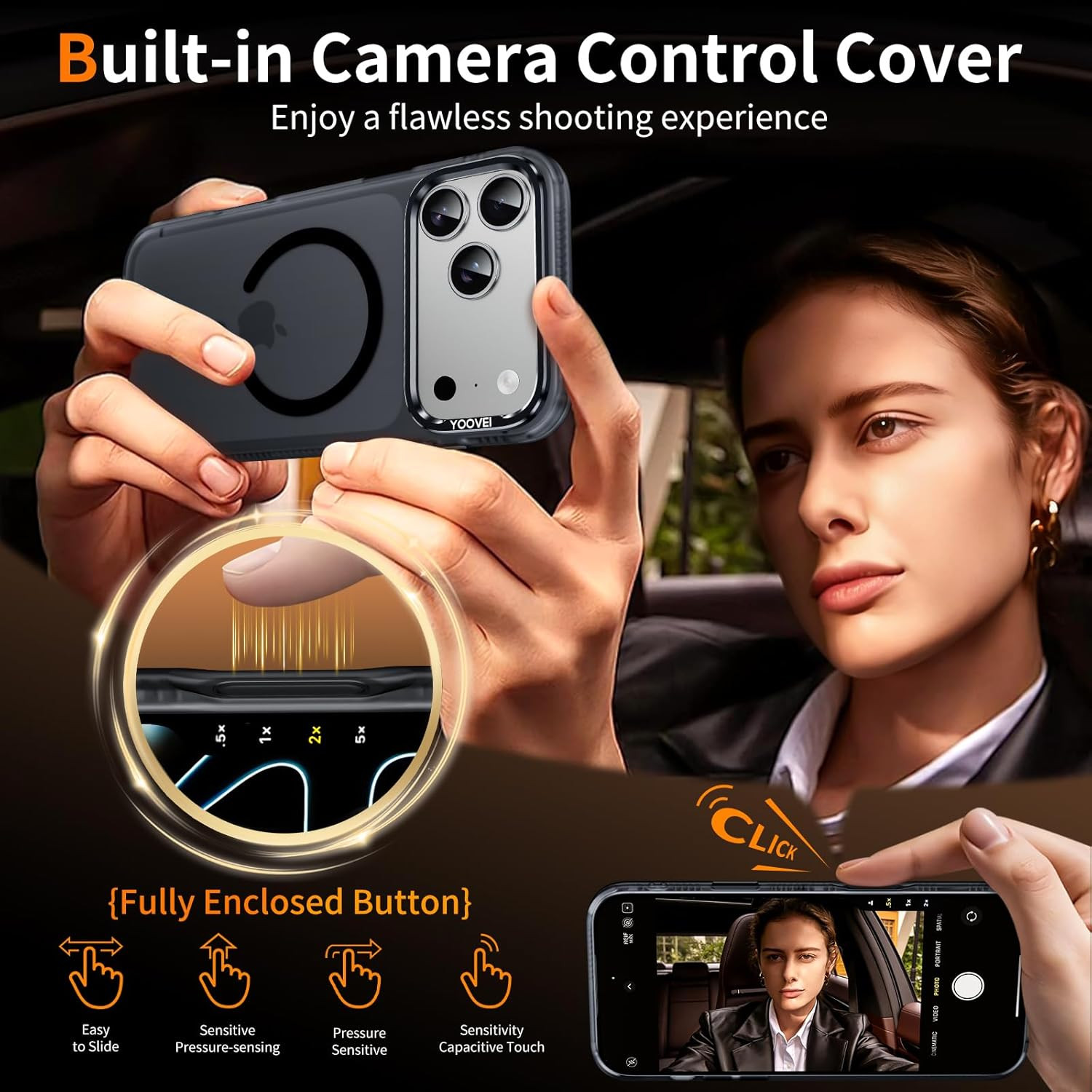 Magnetic & Shockproof for Iphone 17 Pro Max Case,Compatible with Magsafe Soft To