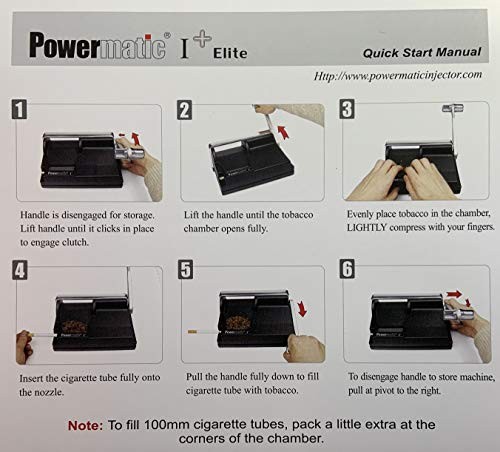 I Elite Cigarette Maker with Accessories, Black