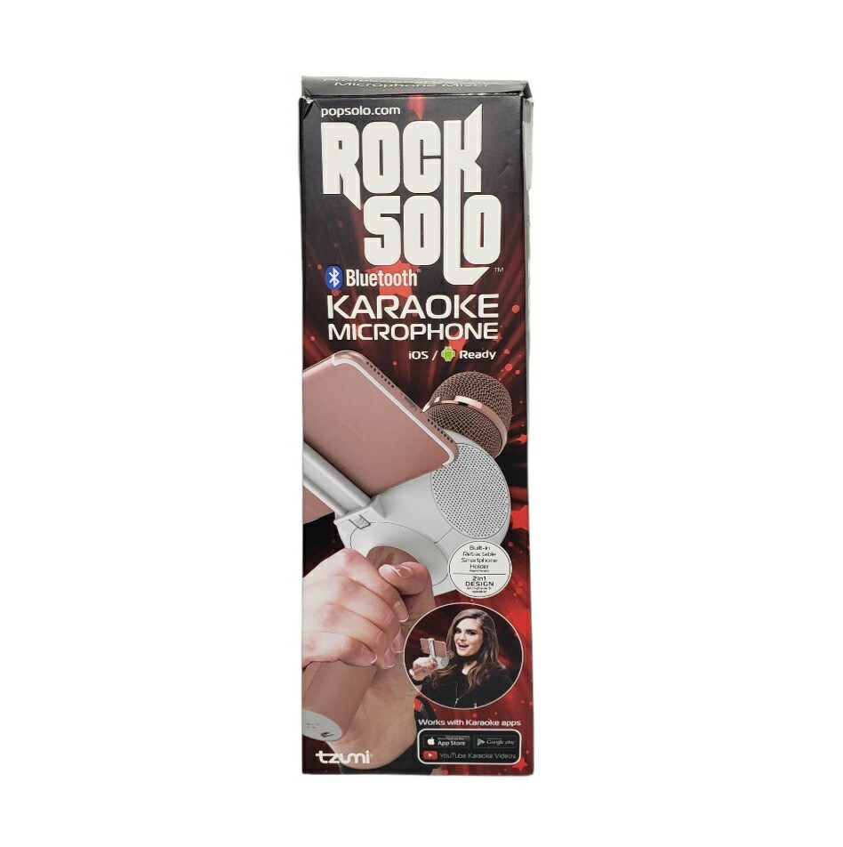Rock Solo Bluetooth Karaoke Microphone Tzumi  iOS Ready Tested Works