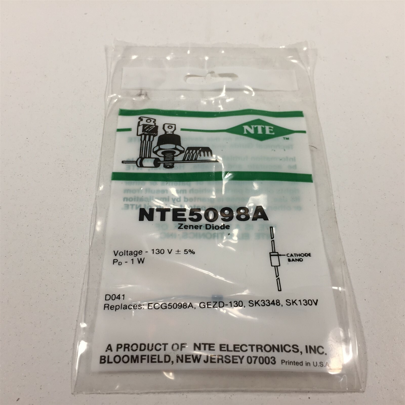 (31) NTE NTE5098A Zener Diode, 1 Watt - Lot of 31