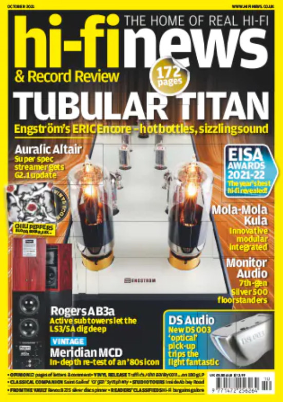 HI-FI NEWS & RECORD REVIEW MAGAZINE OCTOBER 2021 | TUBULAR TITANS