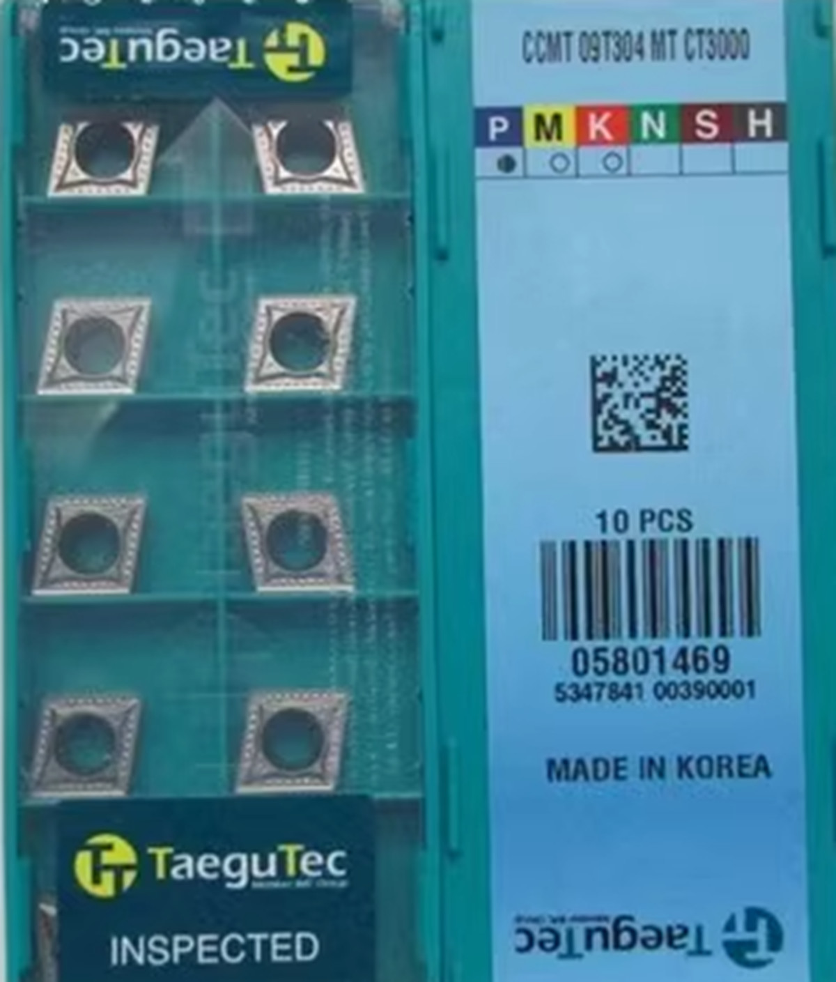 10PCS/New TAEGUTEC CCMT09T304 MT CT3000 CNC Blade