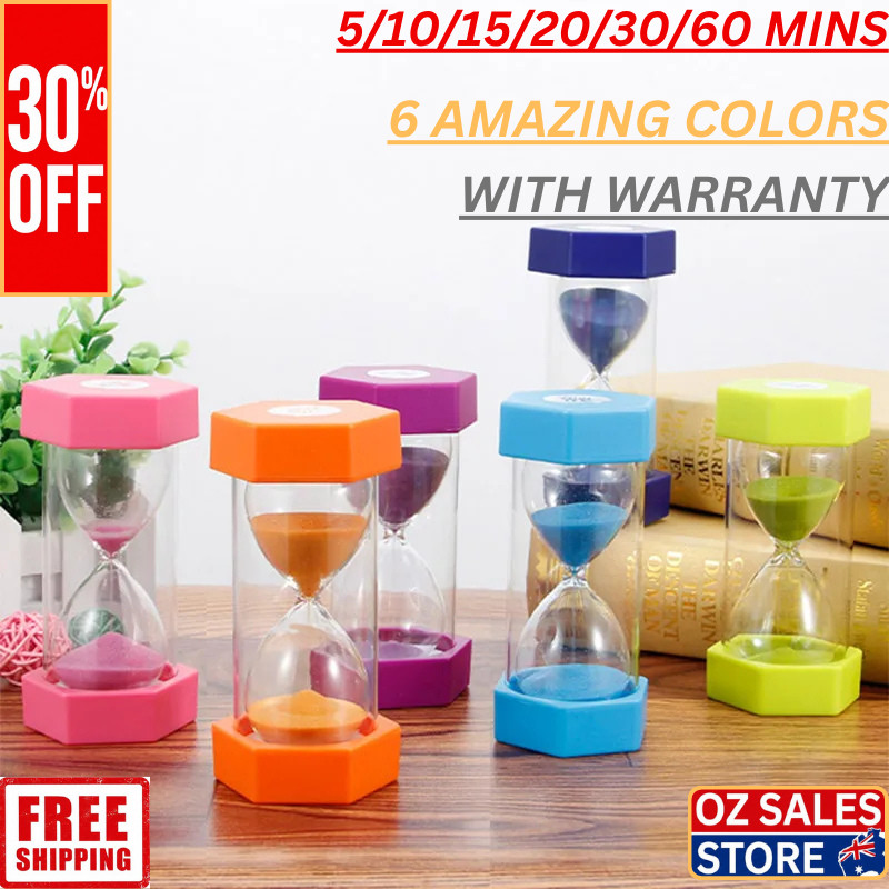 Large size colorful kitchen timer sandglass clock Hour glass minutes time Gift