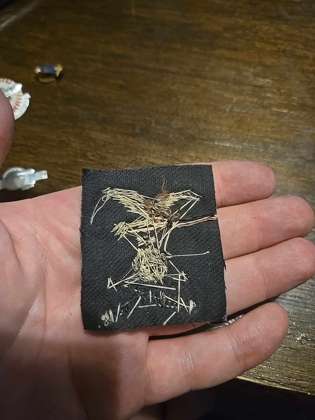 Ww2 Italian Bullion Cap Badge