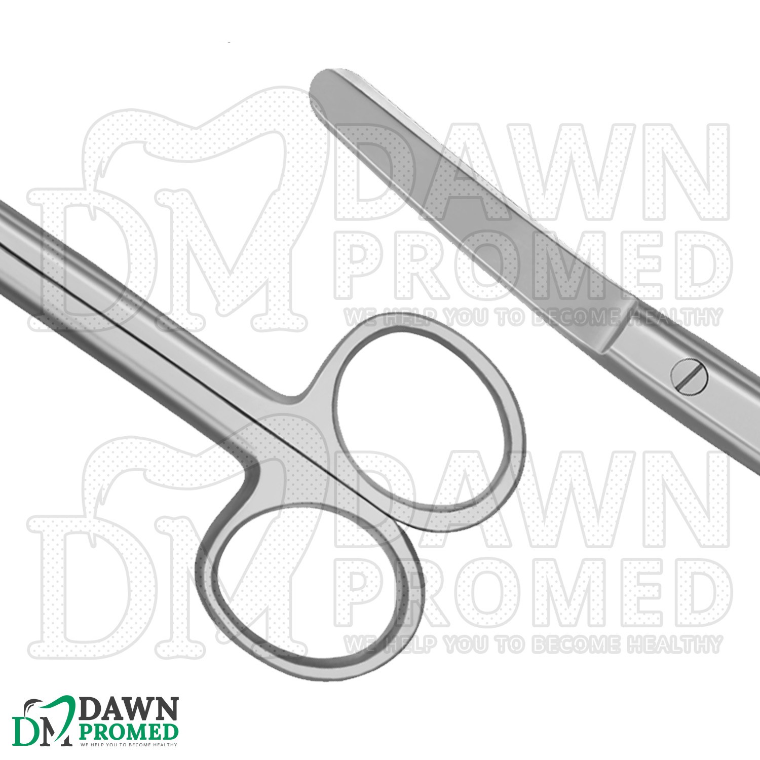 Operating Scissors 5.5" Curved Blunt Blunt Round Pattern Surgical Instruments