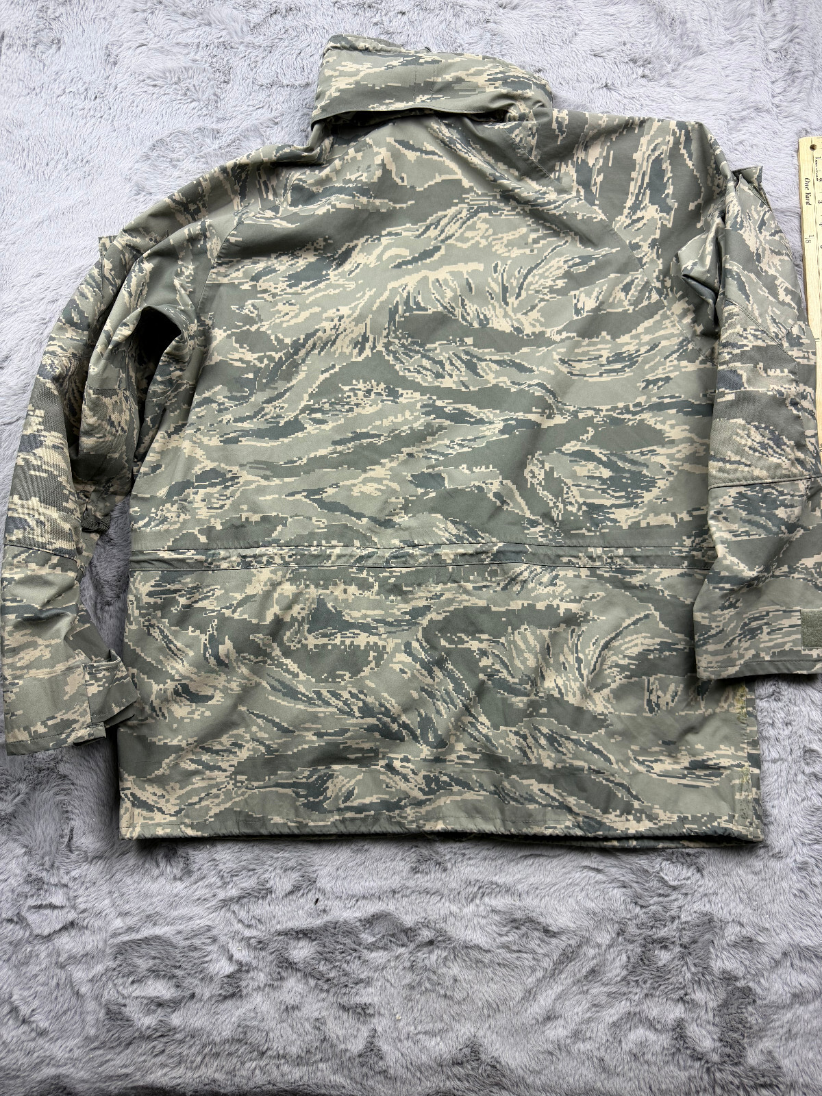 USAF Air Force Jacket Large Regular Parka All Purpse Tiger Stripe Gortex Barrier