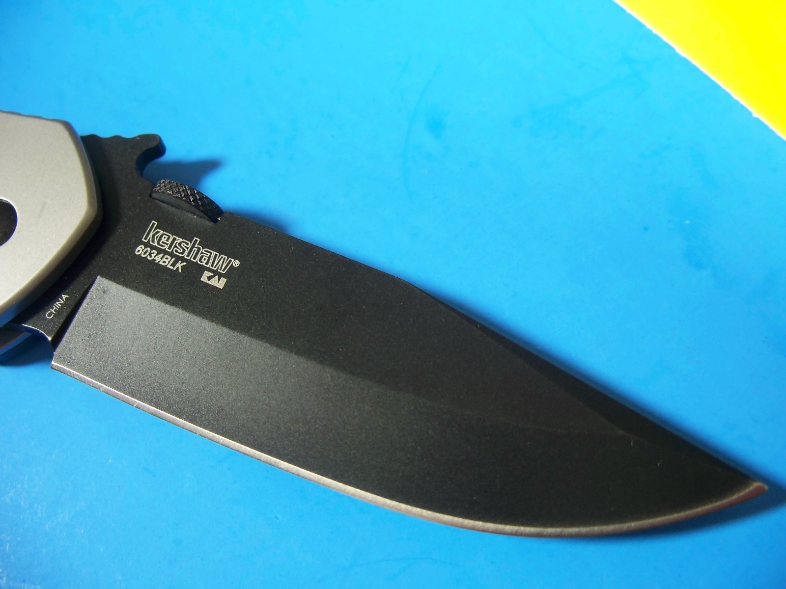 KERSHAW EMERSON - CQC-6K Black G-10 instant-opening wave Knife KAI 6034BLK