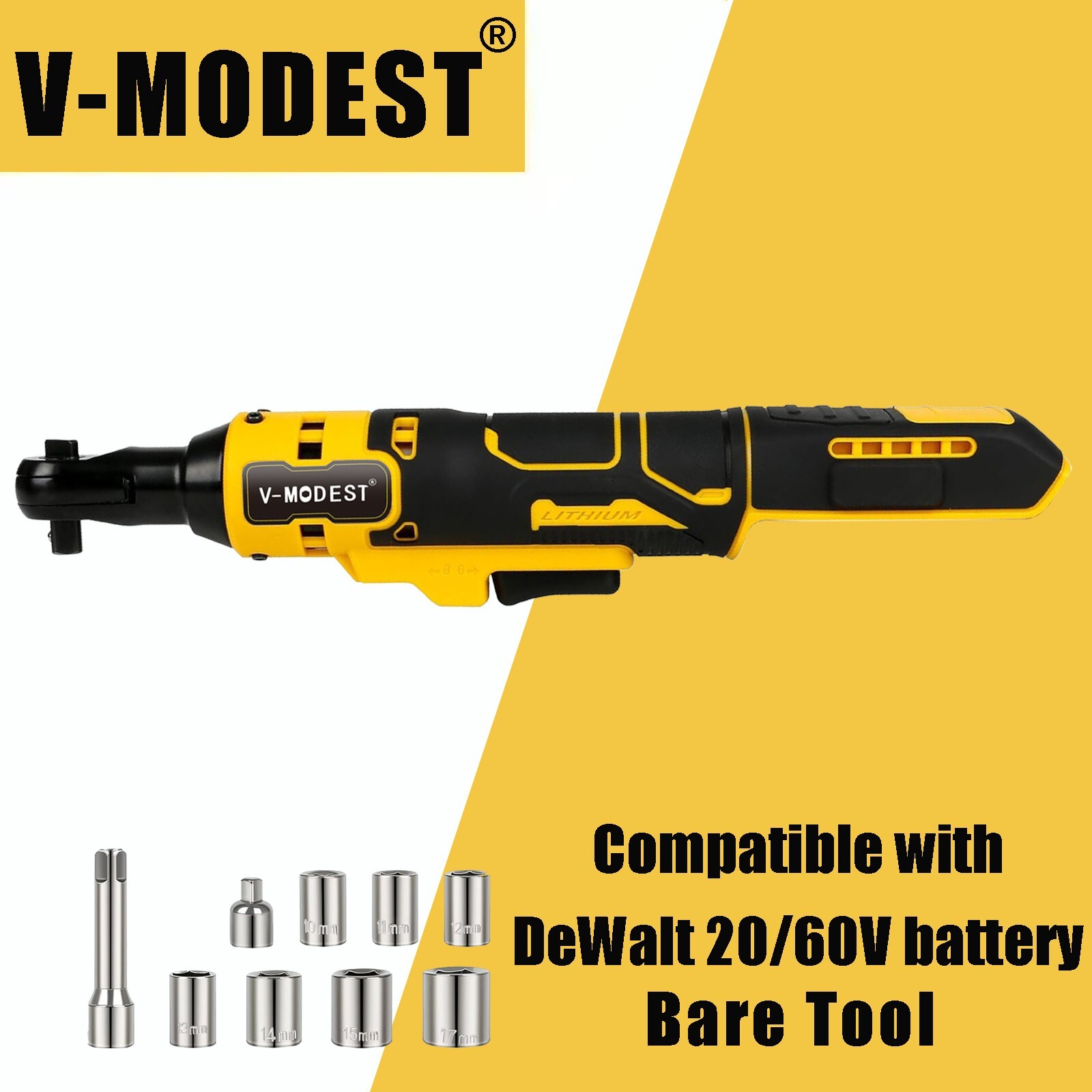 Cordless Angle Grinder/Impact Wrench Tool Combo Kit For Dewalt 20V MAX Battery