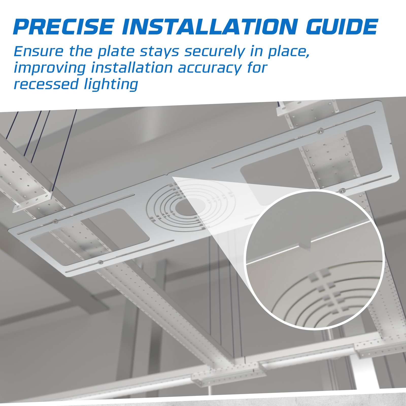 OHLECTRIC 24-Pack New Construction Recessed Light Mounting Multi-Size, Silver
