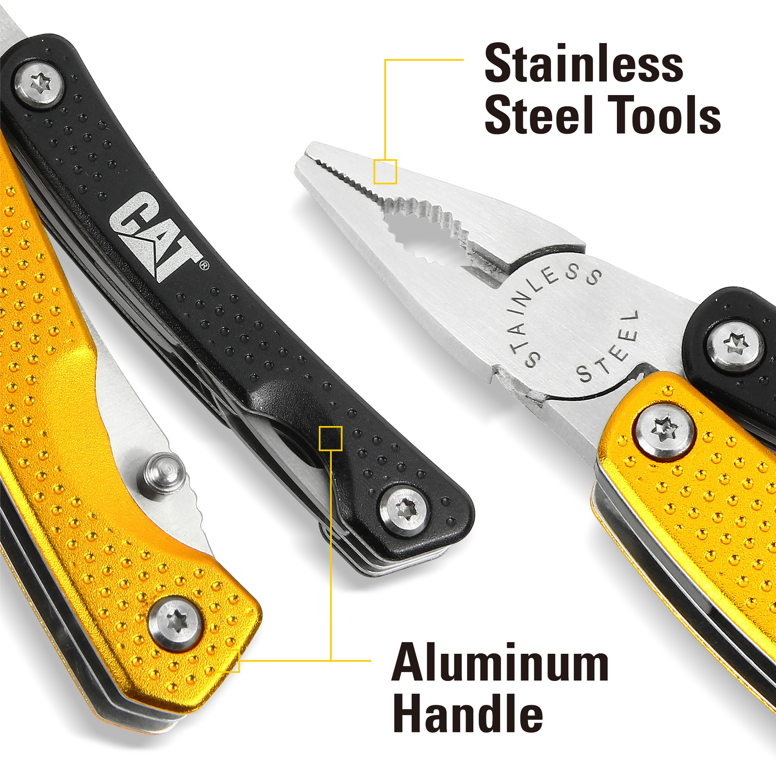 Cat 8-in-1 Black and Yellow Multi-Tool - 980028
