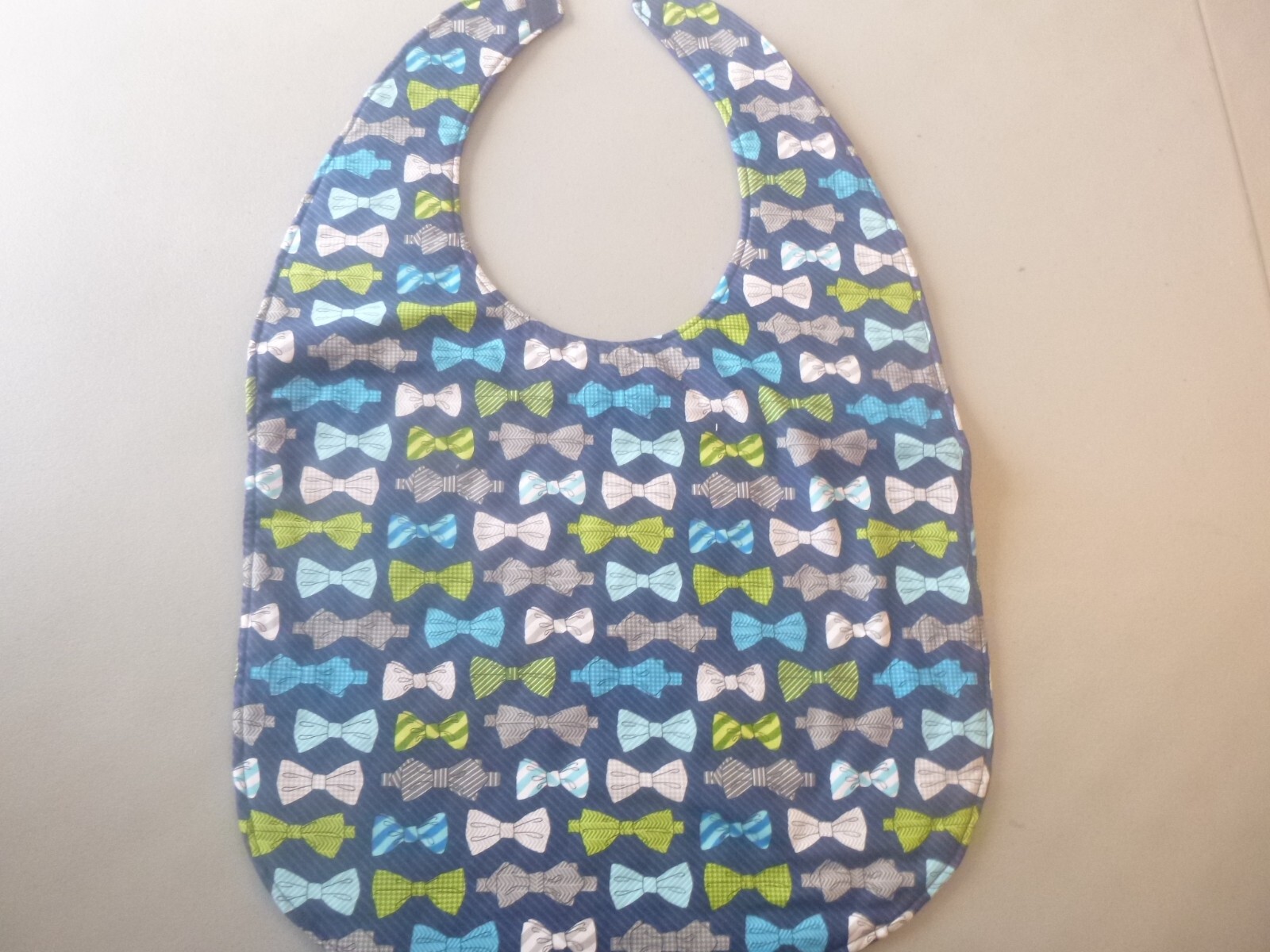 Adult Bib/Clothing Protector double thickness with Quilted Diamond Backing