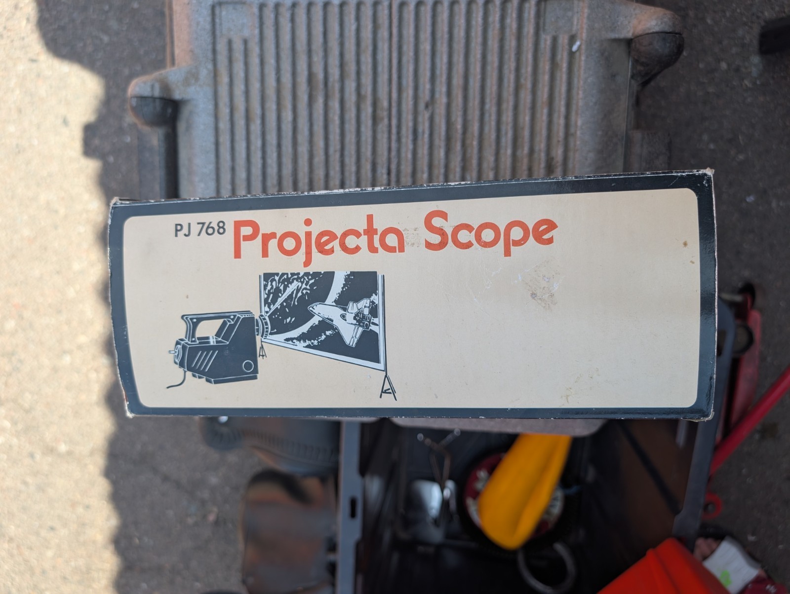Vintage Projecta Scope PJ768 Image Projector W/ Original Box Tested