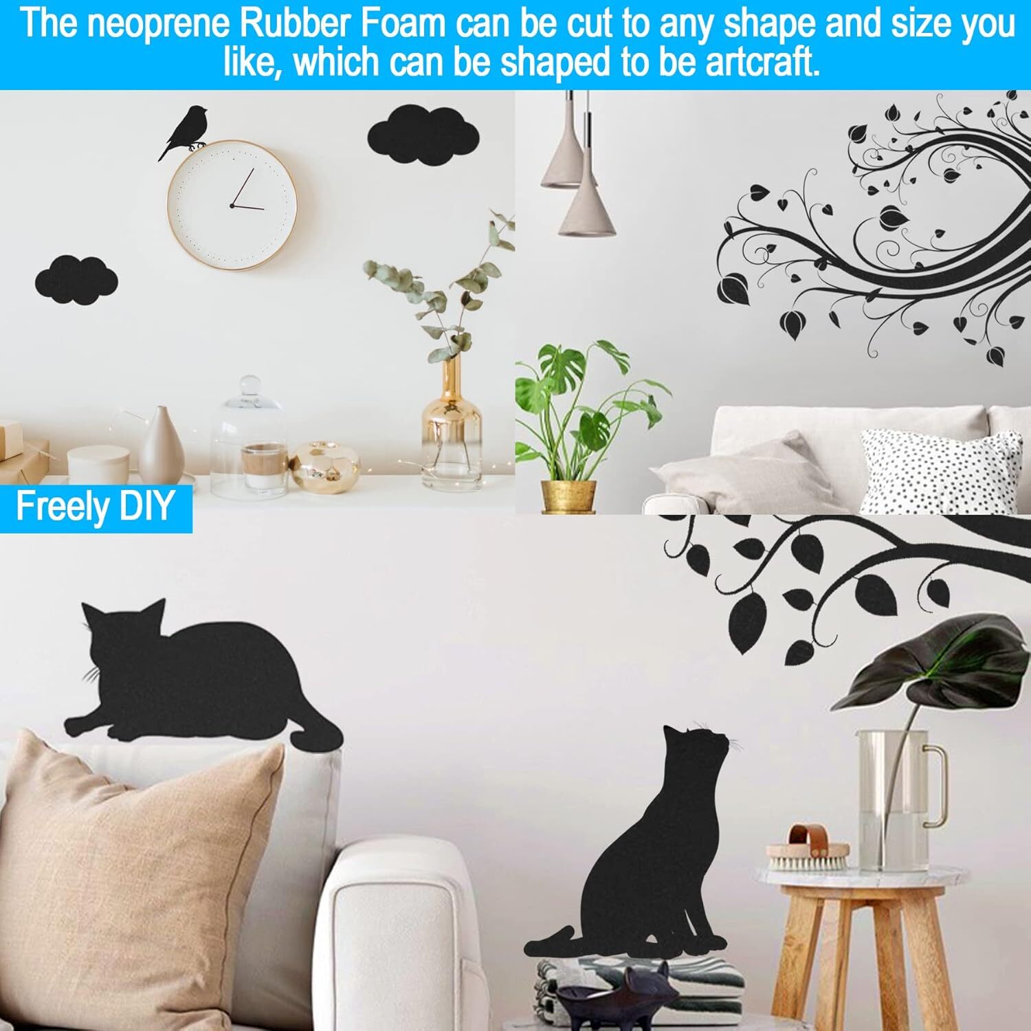 Foam Insulation Neoprene Sheets With Adhesive Multi-Function Soundproof Large