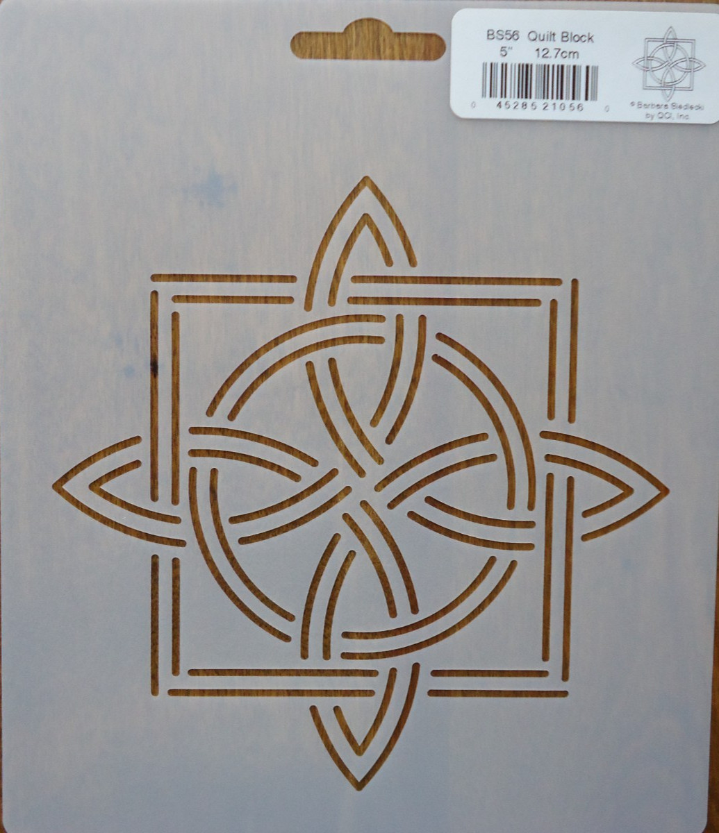 Stencil Quilting Quilt Block 5" 12.7cm quilt QC BS56 Embroidery template stitch
