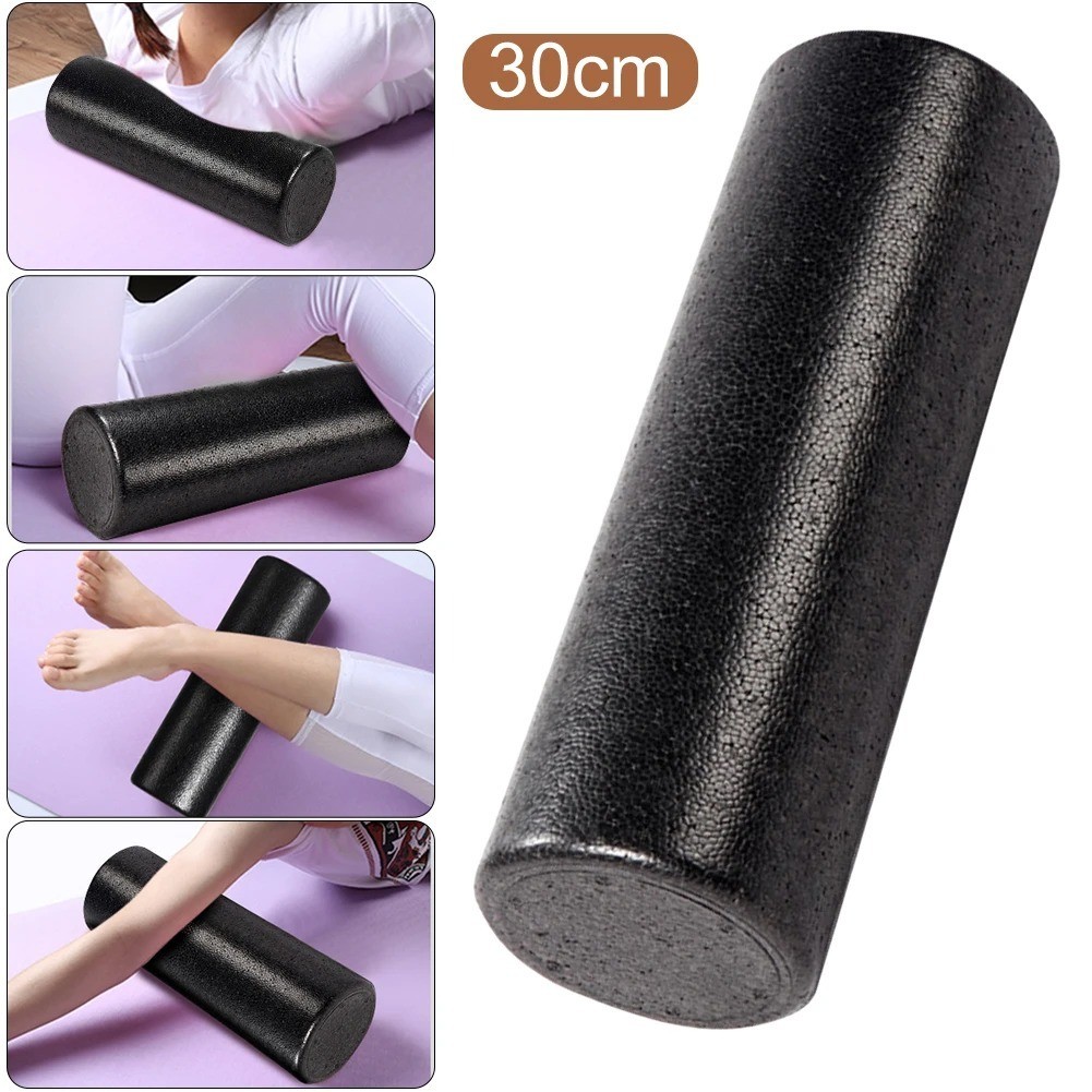 12 Inch High-Density Foam Roller – Solid Core Muscle Massage for Exercise