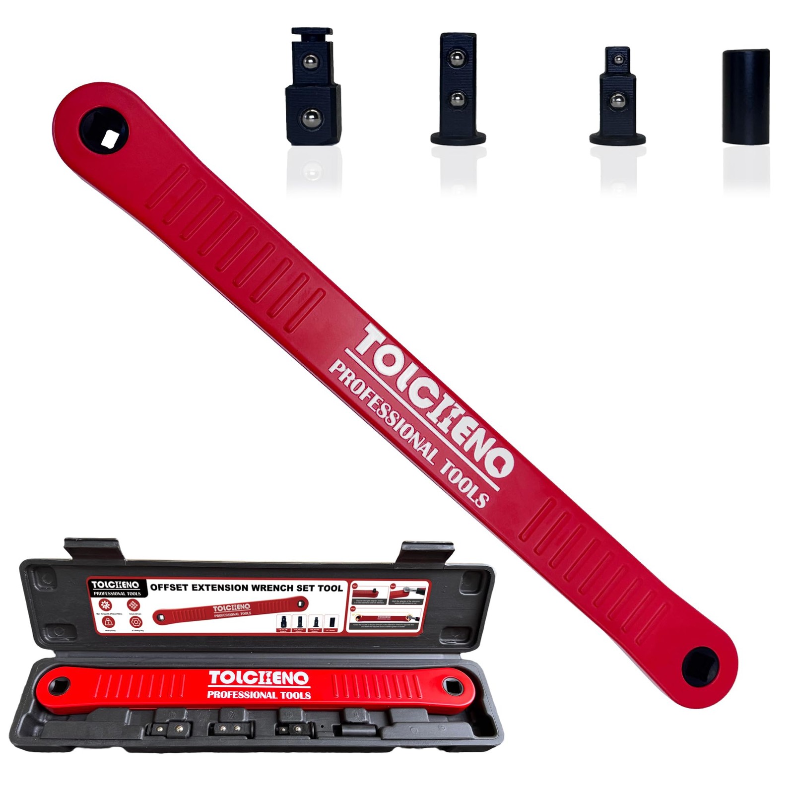 Offset Extension Wrench Set, Pro Zero Offset Extension Wrench Extender Tool with