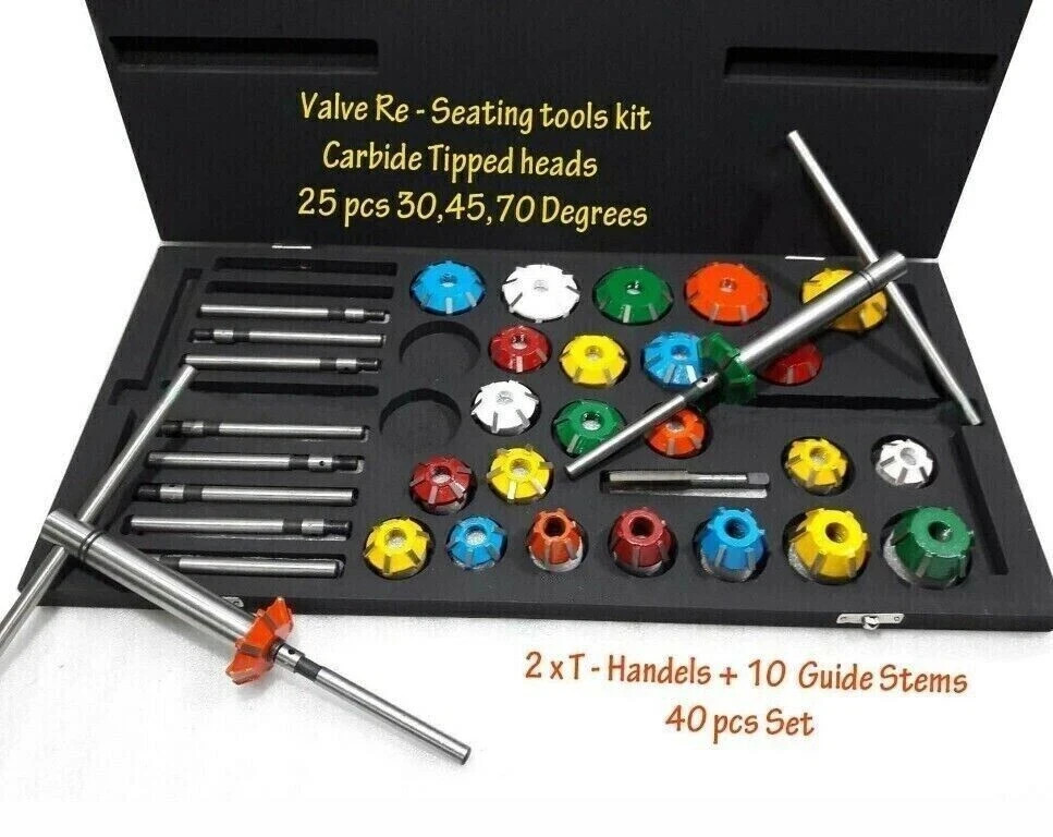 ValveSeatCutter Set Carbide Tipped 37 For Chevy,Ford.gmc,Caterpillar,Komtus BEST