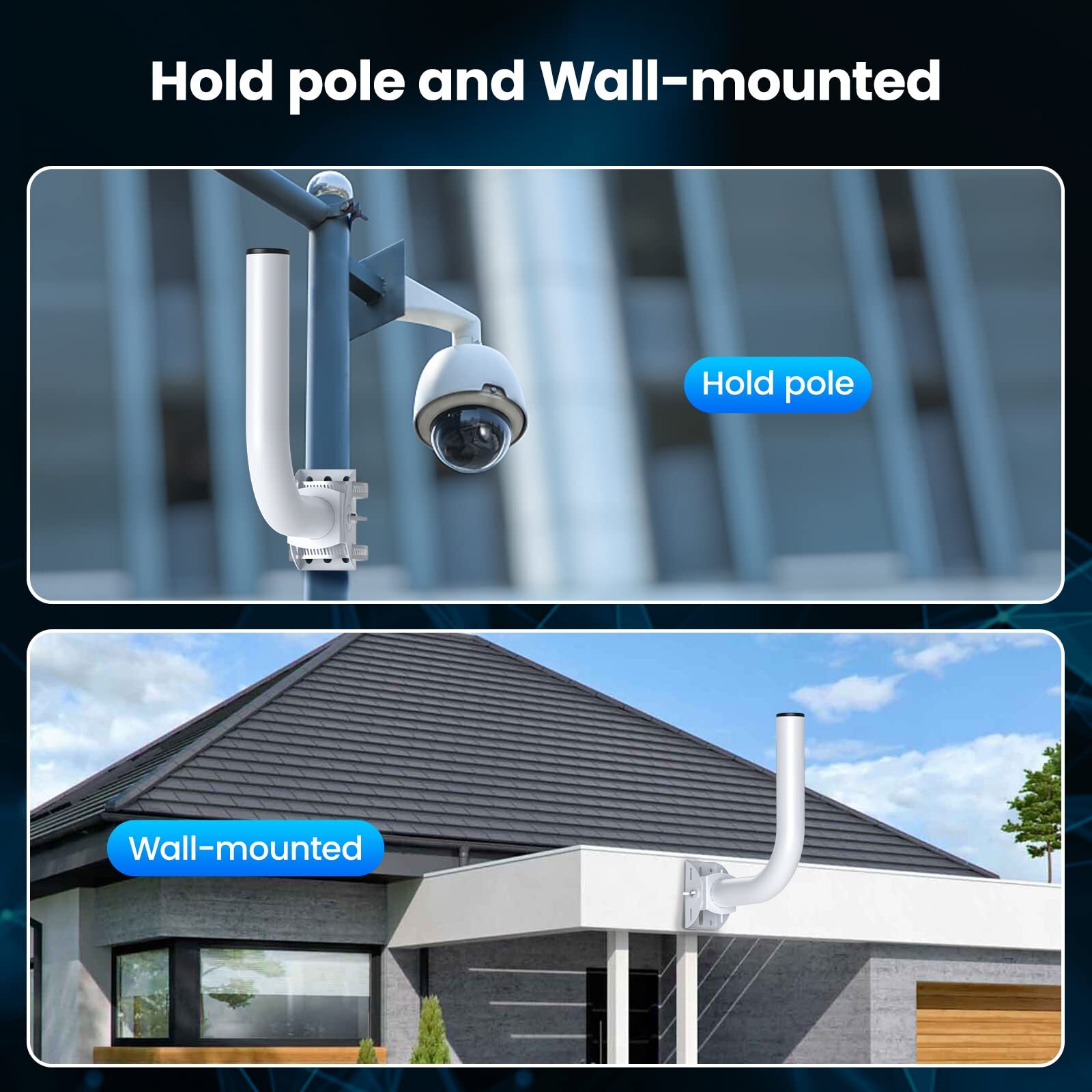 Universal Wireless Bridge Bracket Mount Pole And Wallmounted Mount For Outdoor P
