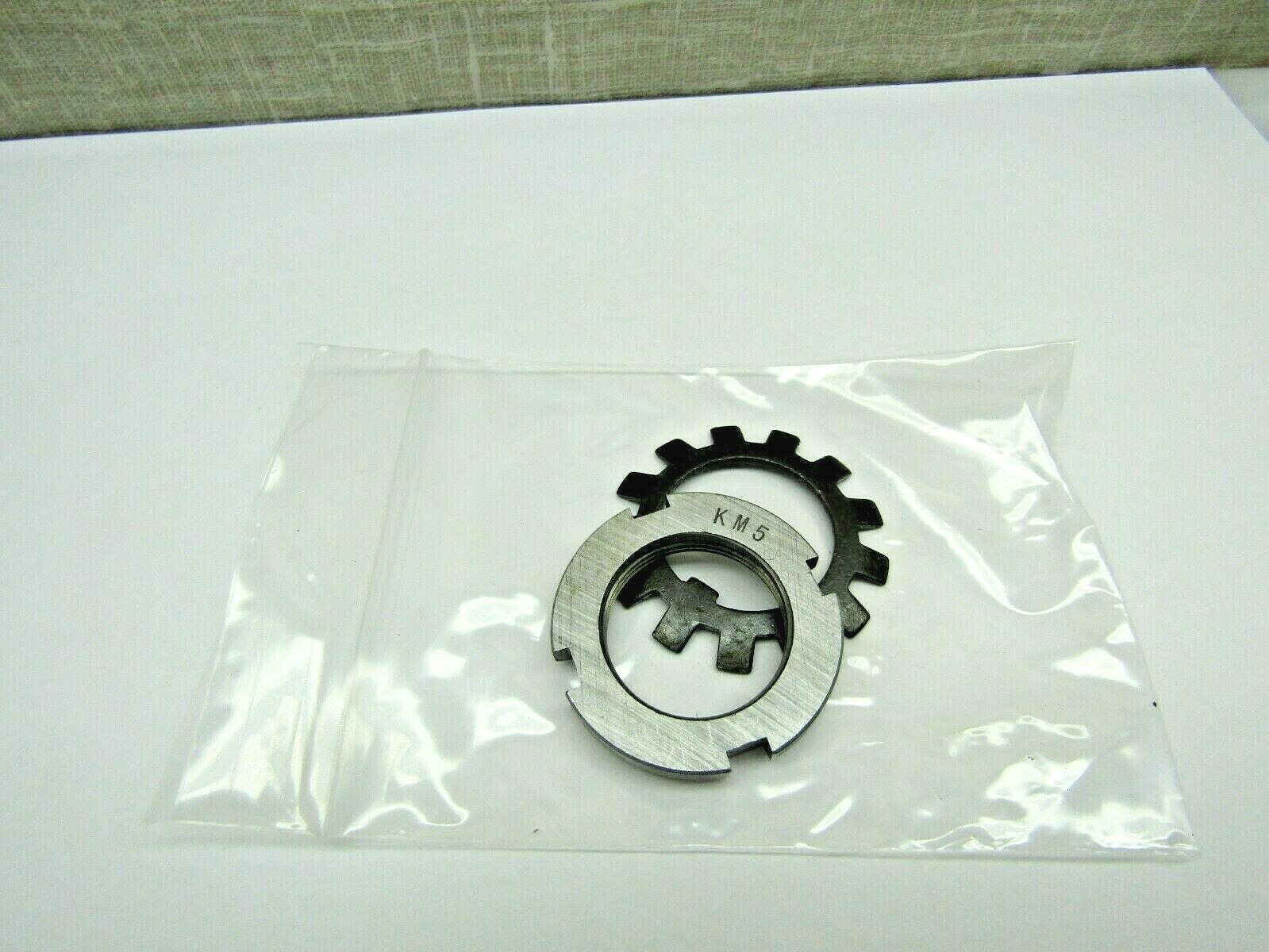 KM-5 M25X1.5 Metric Locknut with Lock Washer