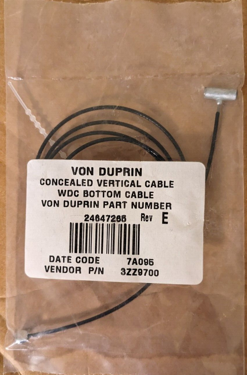 Von Duprin Concealed Vertical Bottom Cable 246472658 WDC Wood Door Concealed
