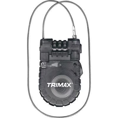 Trimax Retractable Cable Lock Motorcycle ATV/UTV Street Bike Dirt Bike PWC T33RC