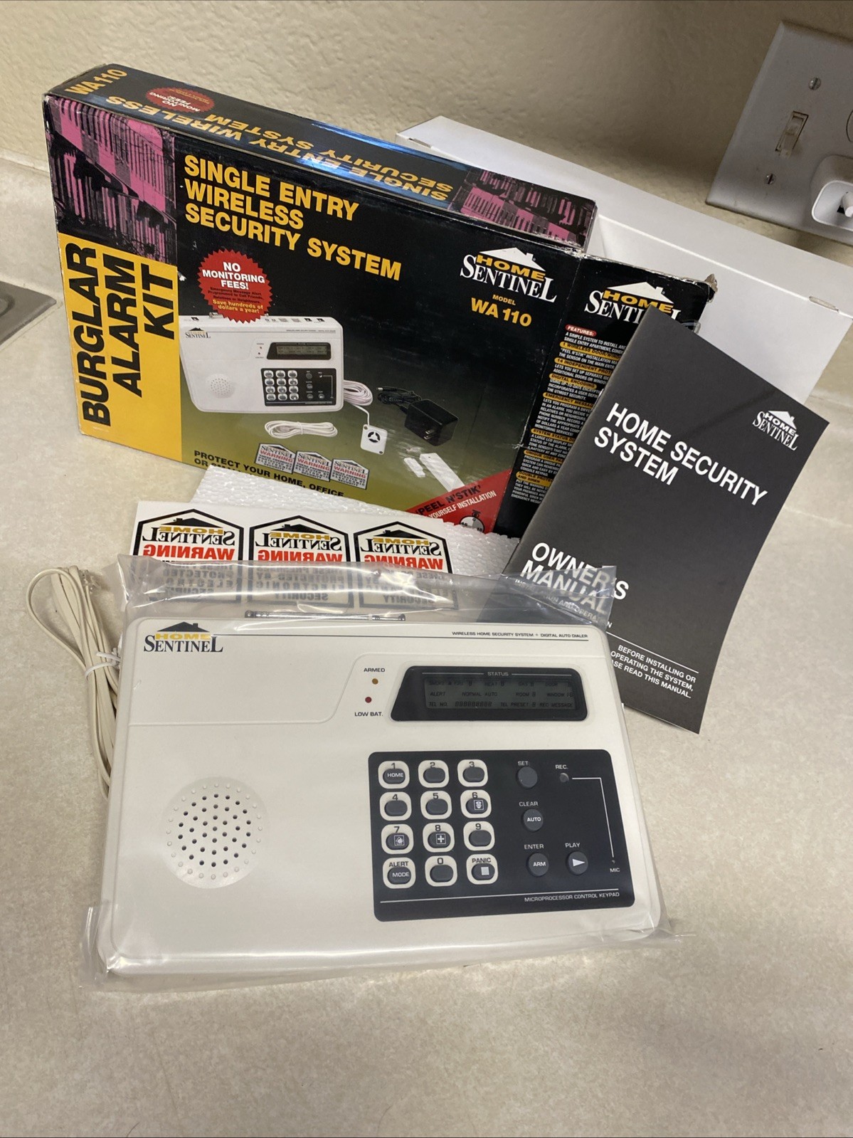 Vintage Home Sentinel Single Entry Wireless Security System