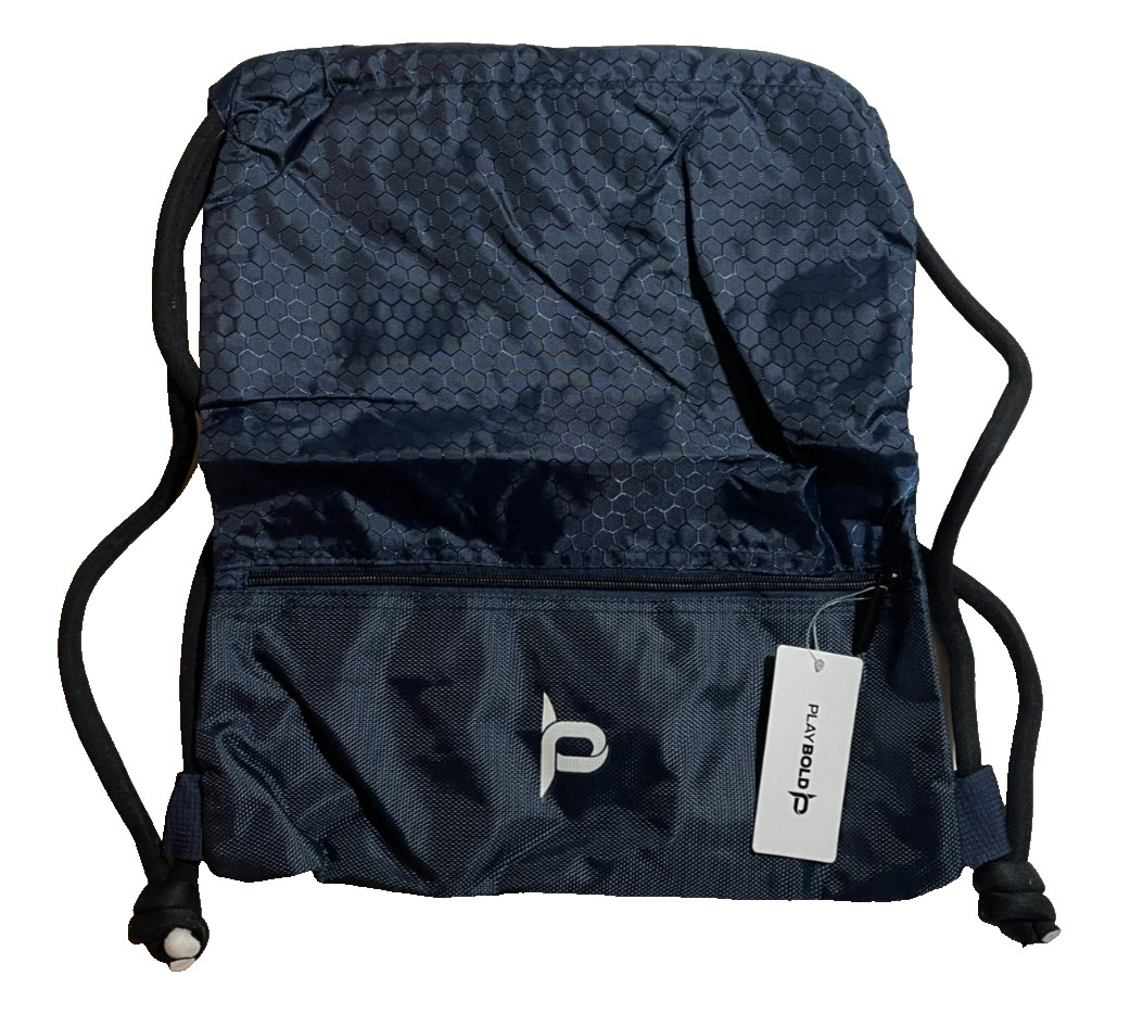 Playbold Drawstring Gym Sack / Yoga Bag – Mesh Ventilated – New