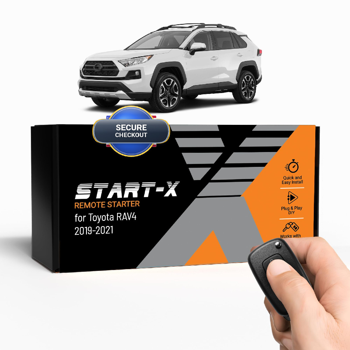 Start-X Remote Starter Kit For Toyota Rav4 2019 2020 2021 3X To Remote Wiring