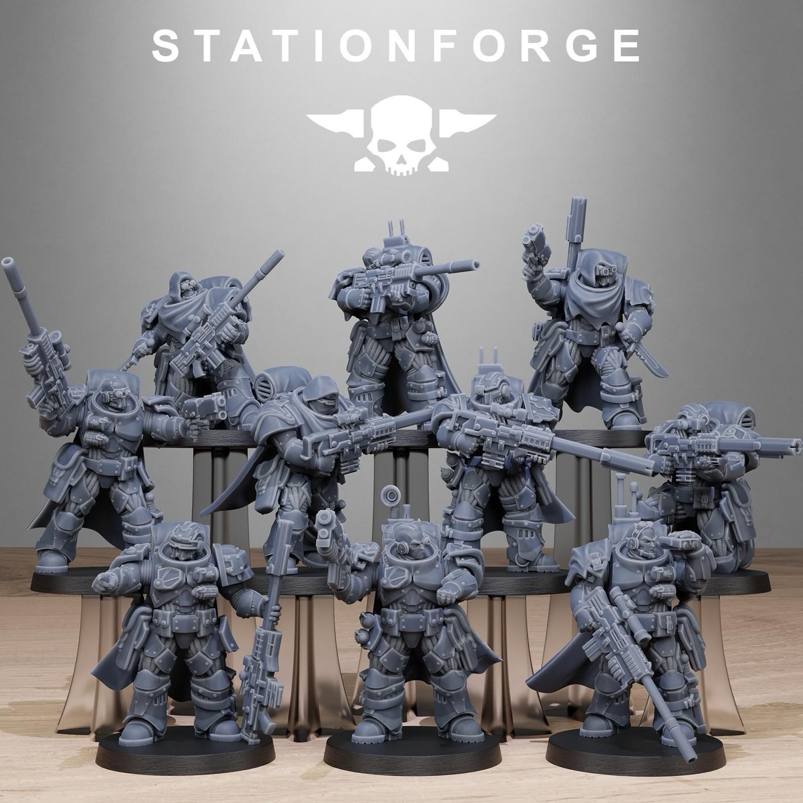 Socratis Sniper Marines Space Division Resin Miniatures 32mm StationForge