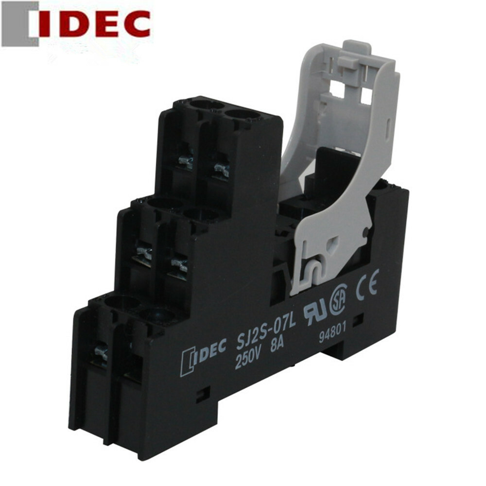 IDEC relay base SJ2S-07L RJ2S series 250V 8A with finger protection