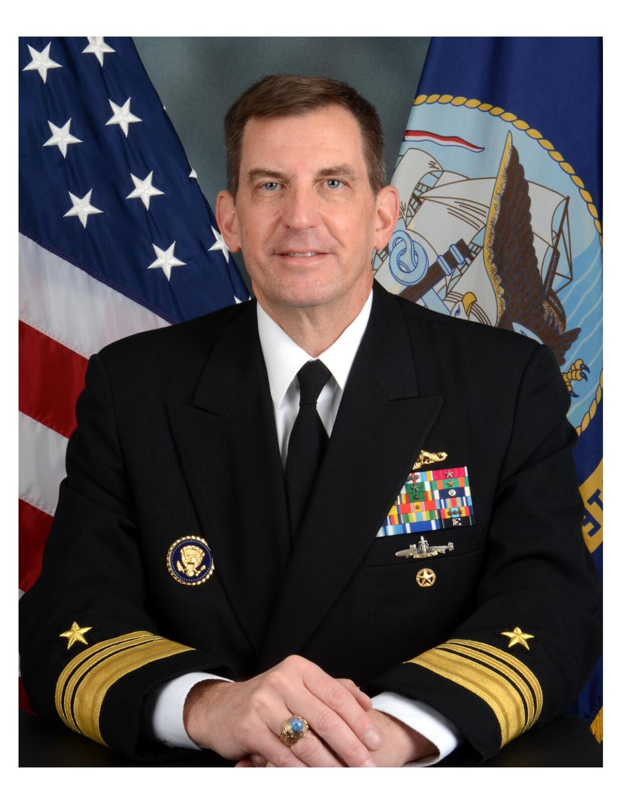 United States Navy Admiral David M. Kriete 8x10 Photo On 8.5" x 11"