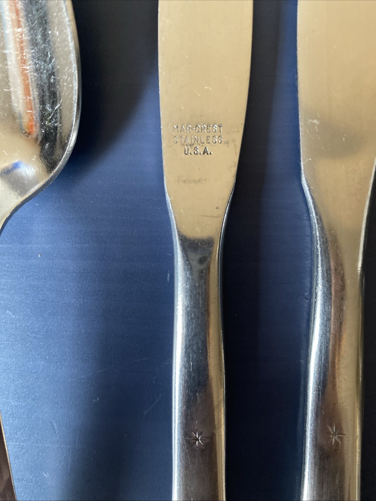 Mar-Crest Atomic Starburst Flatware Lot Mid Century