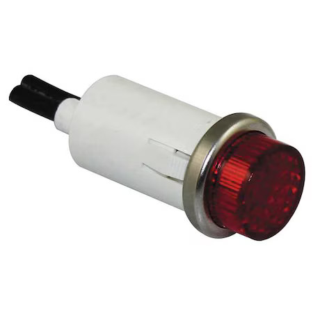 Dayton 22Ny40 Raised Panel Light, Red, 12 V Ac/Dc
