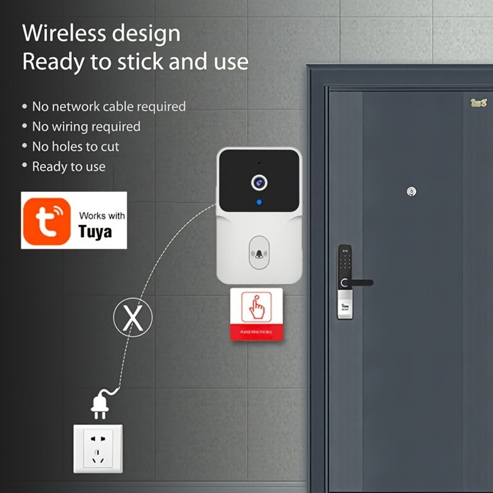 New Wireless Security 2.4G WIFI Smart Doorbell Intercom Video Camera Bell Chime