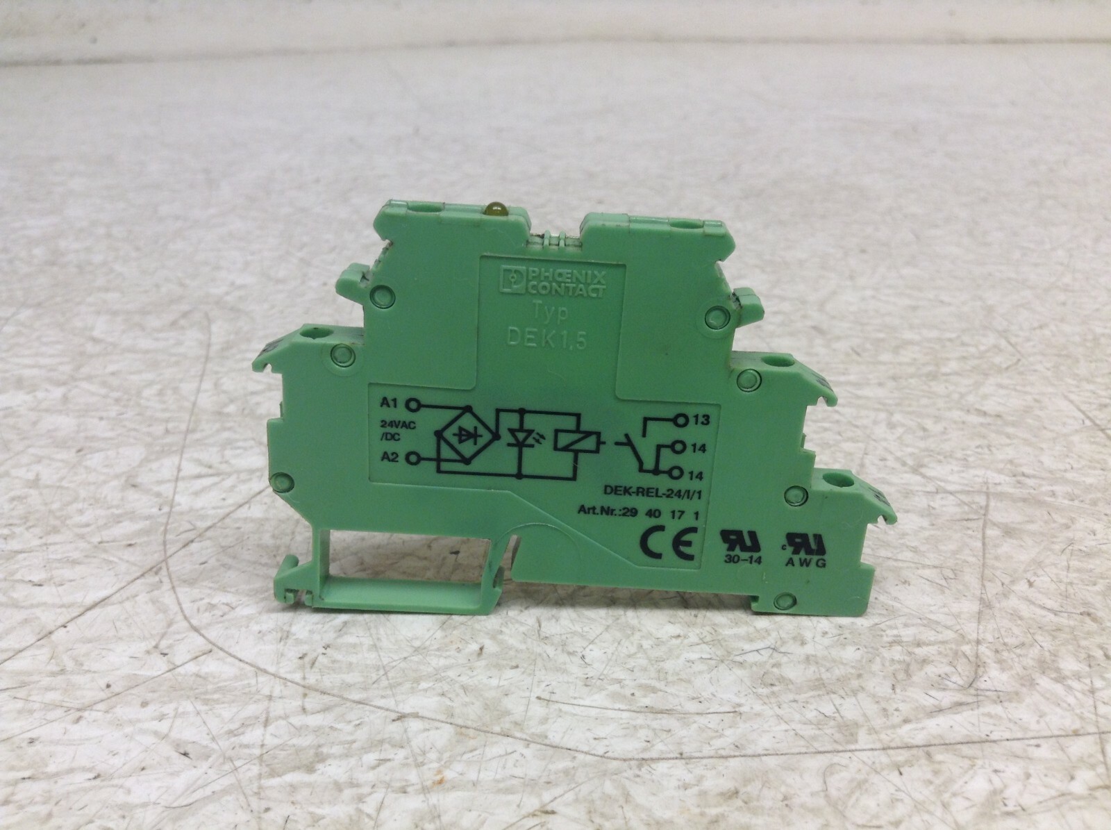 Phoenix Contact DEK-REL-24/1/1 Solid State Relay DEK1,5 2940171 (OK)