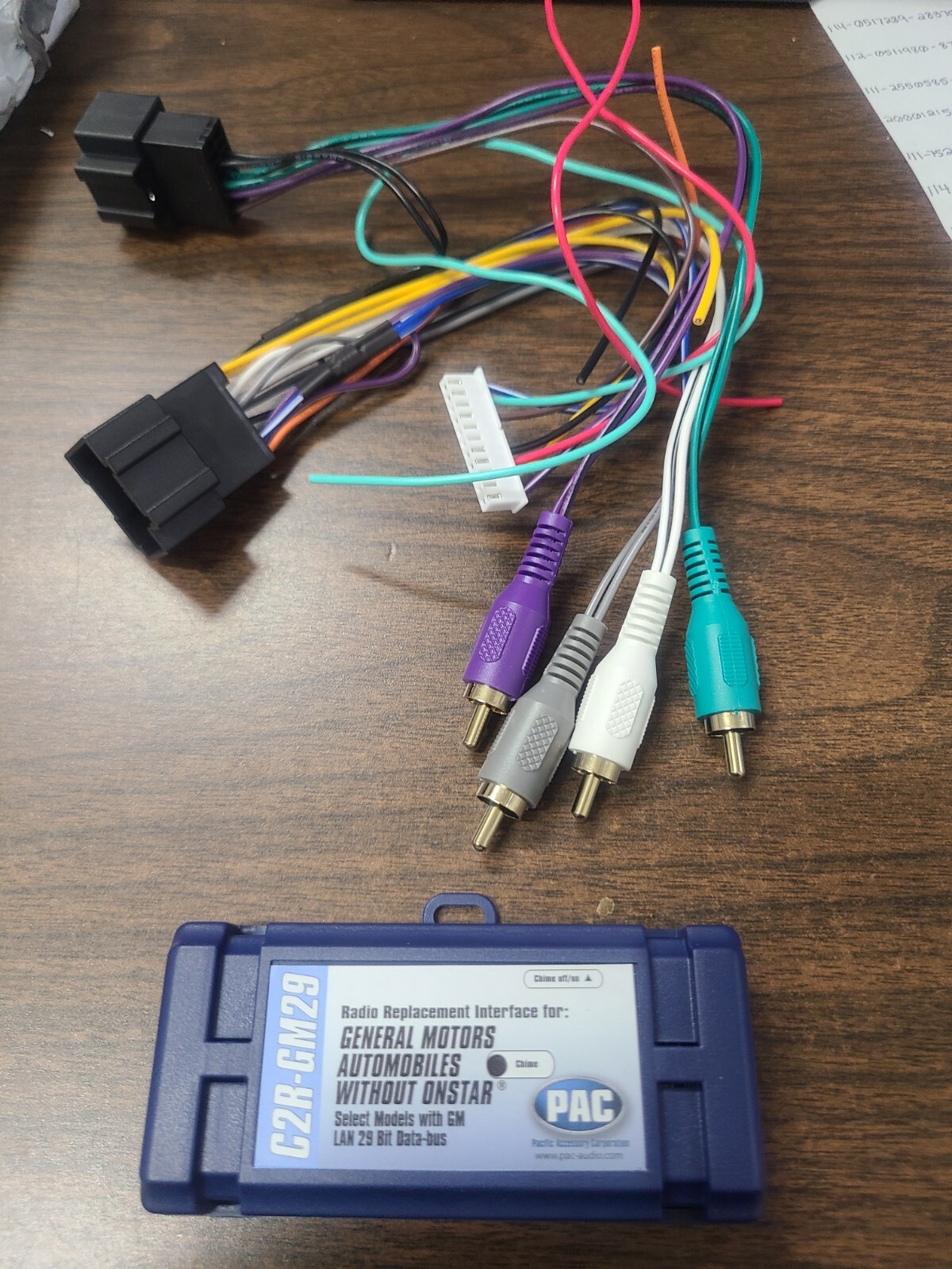 PAC C2RGM29 VEHICLE INTEGRATION KIT PAC LAN 29 BIT RADIOS For '06-07 GM OPEN BOX
