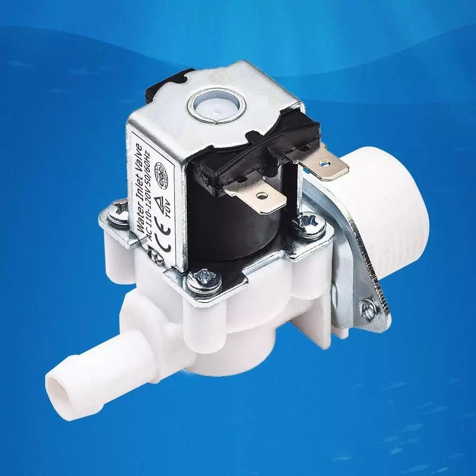 Beduan Water Solenoid Valve, AC 110V 3/4" Male to 1/2" Barb Water Flow Contro...