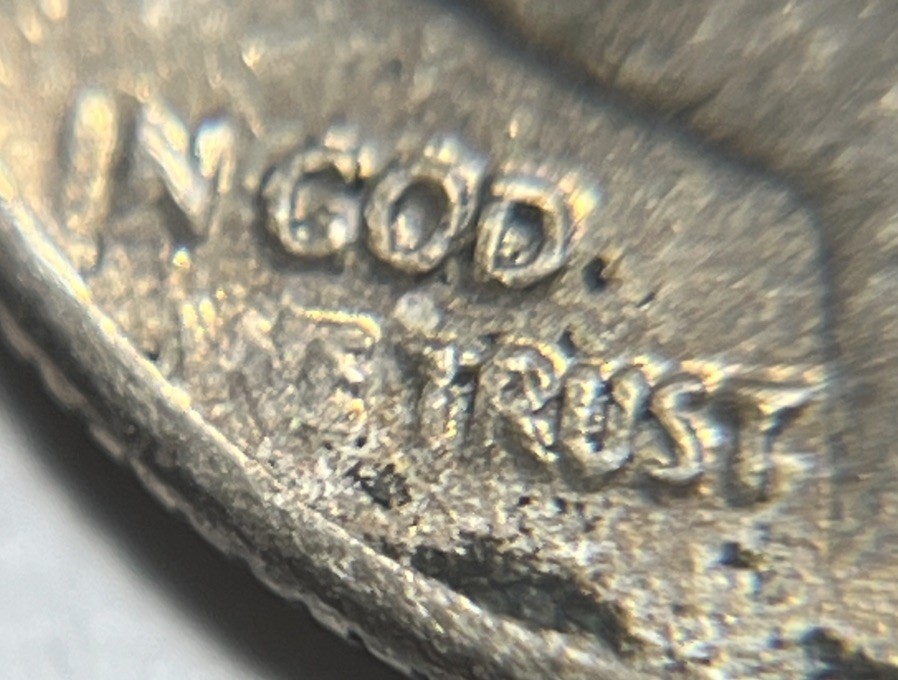 1965 Roosevelt Dime Errors DDO Strike Through Grease Toning