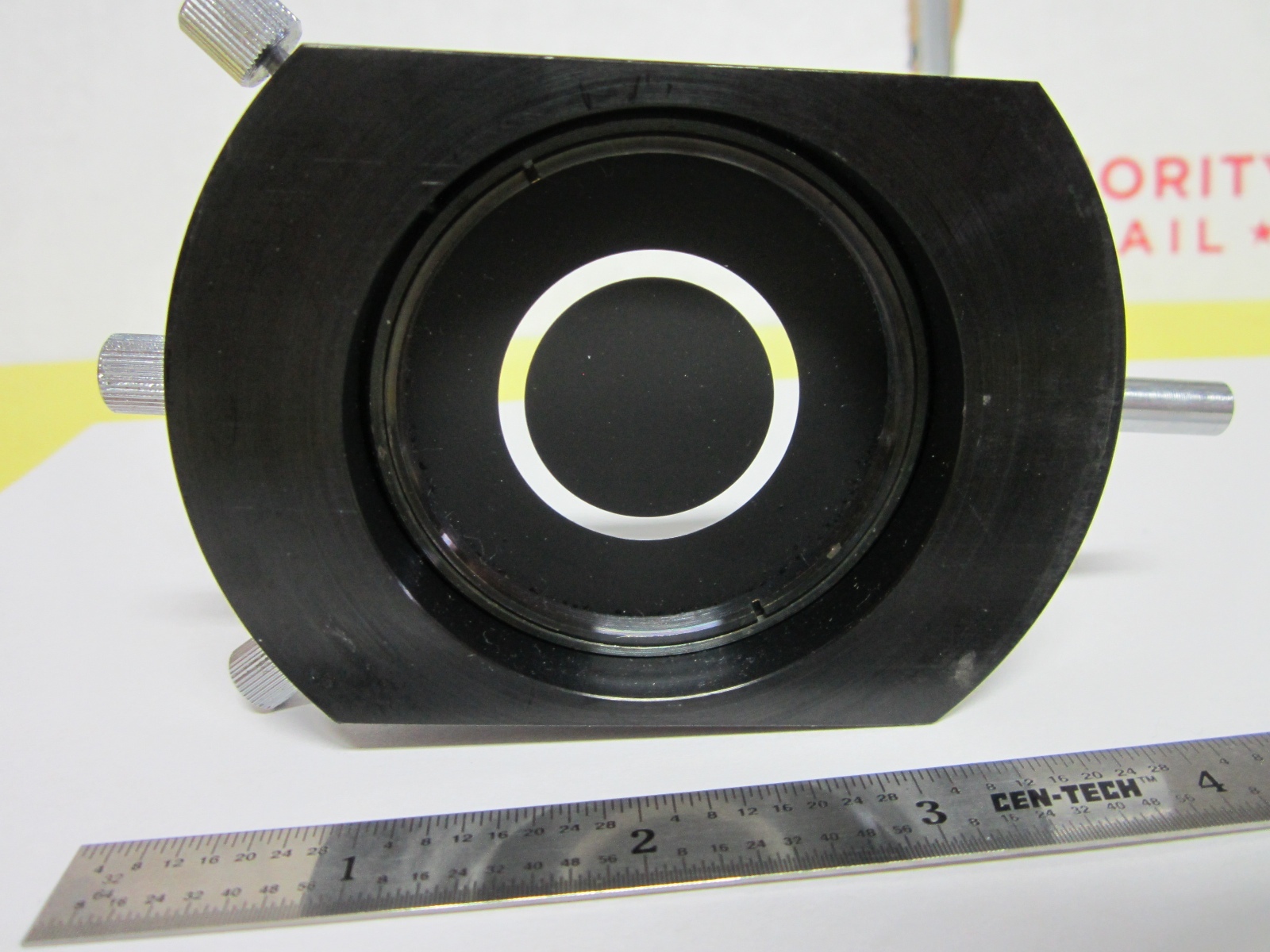 OPTICAL MICROSCOPE PART PHASE SLIDE 25X OPTICS BIN#C7-97