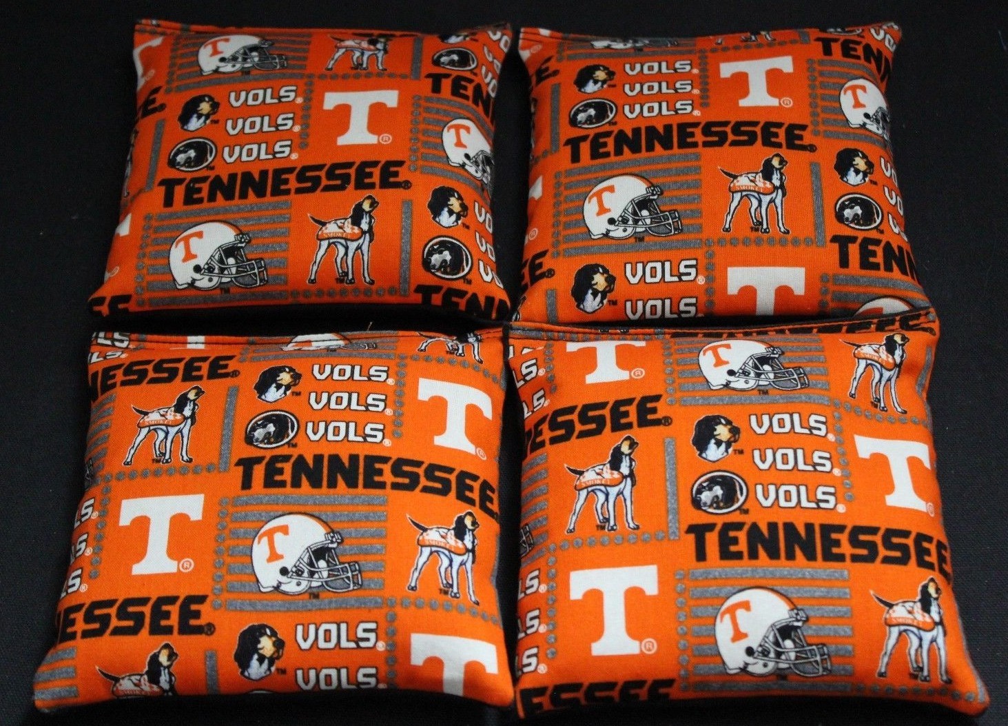 University of Tennessee Cornhole Bean Bags 4 ACA Volunteers Vols UT Toss Bags