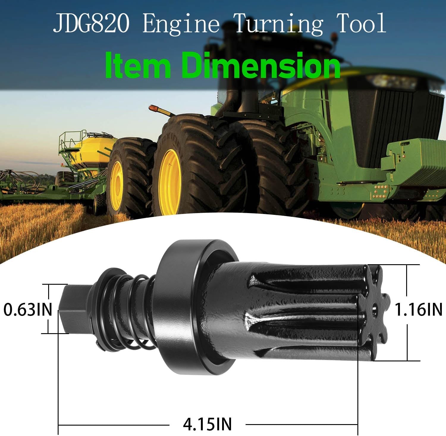 for John Deere Engines # JDE83 JDE81-4 JDG820 Engine Turning Tool & Timing Set