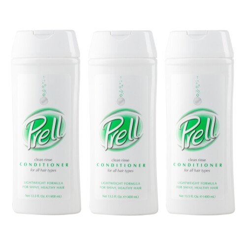 3 Pack PRELL Moisturizing Clean Rinse Conditioner, 13.5 oz each