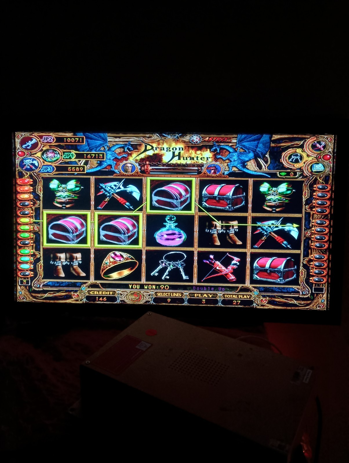 Dragon Hunter Game Board Astro Used Tested