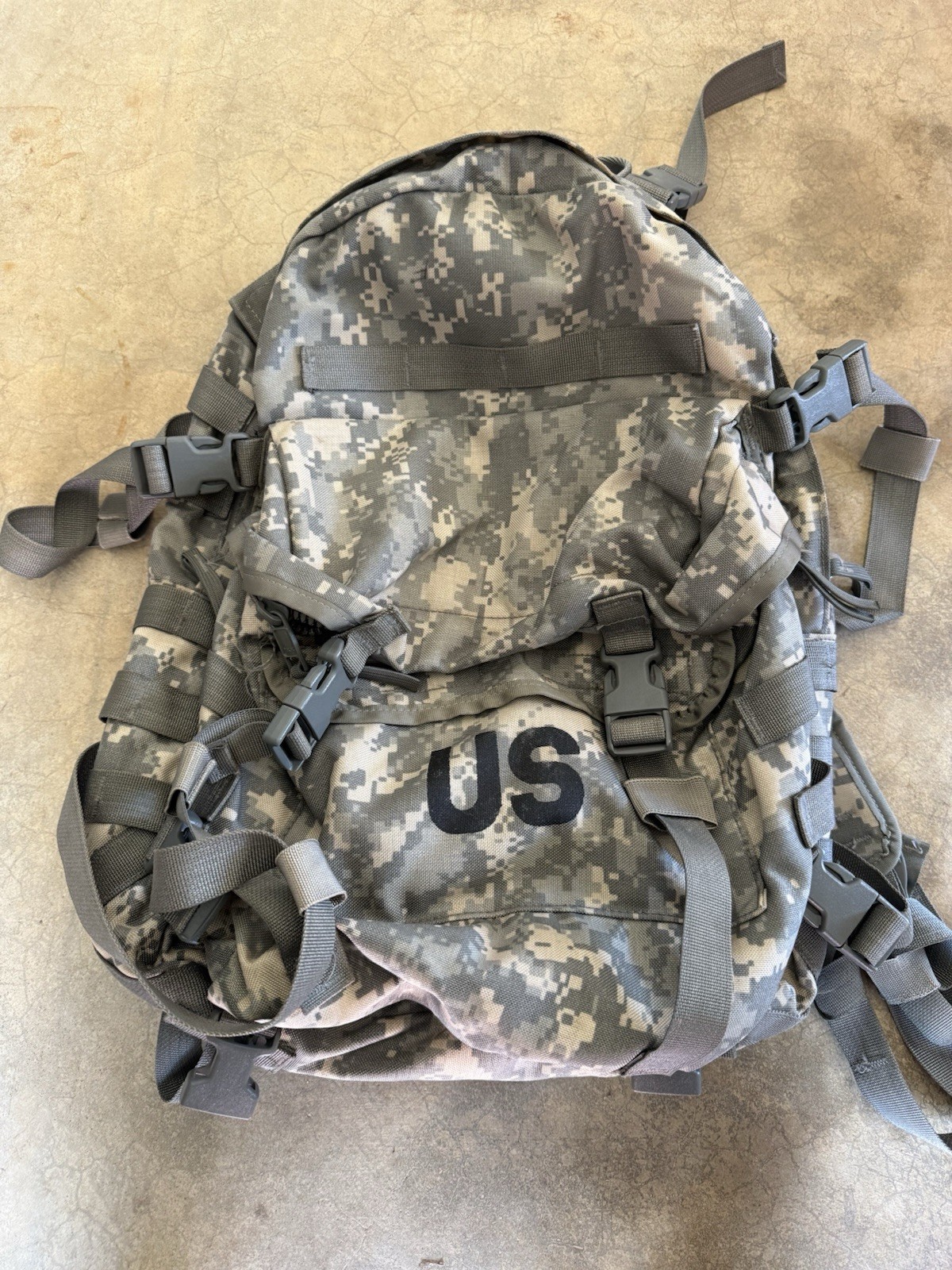 US Military Surplus Digital Camouflage Backpack Militaria Theme