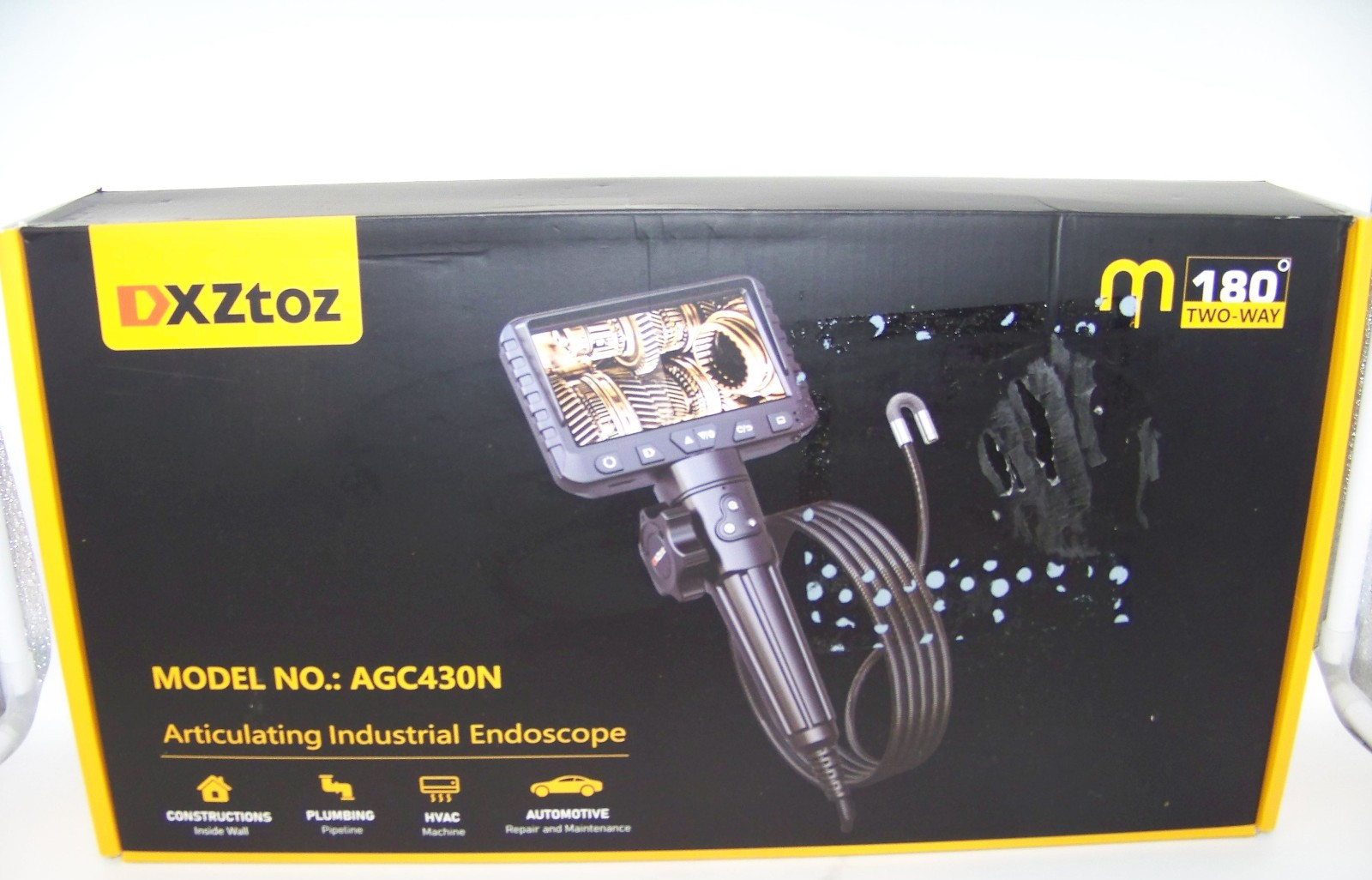 DXZtoz Two-Way Articulating BorescopeVideo Industrial Endoscope AGC430N NEW