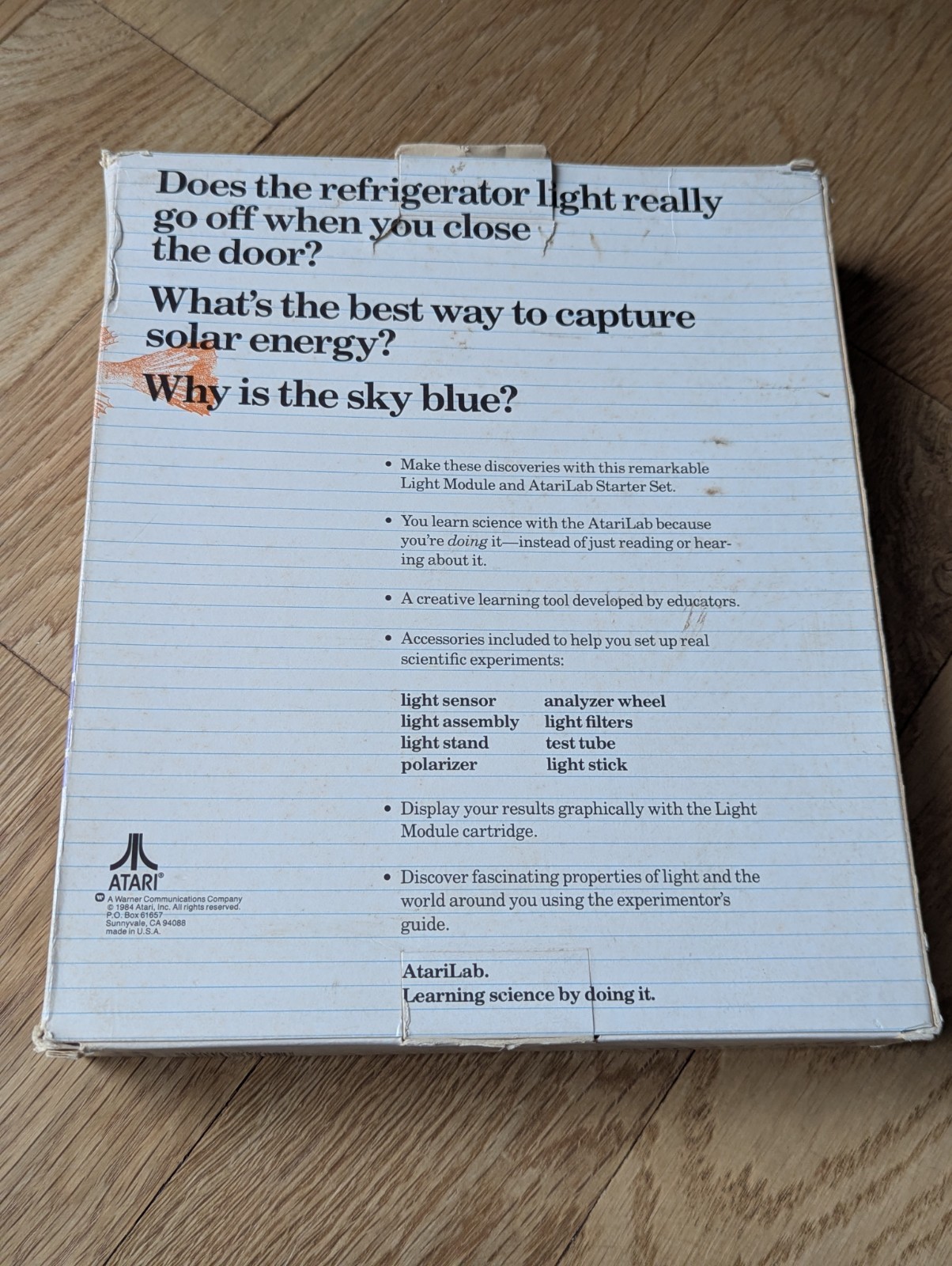 AtariLab Light Module With Cartridge And All Parts IN BOX - Read Description