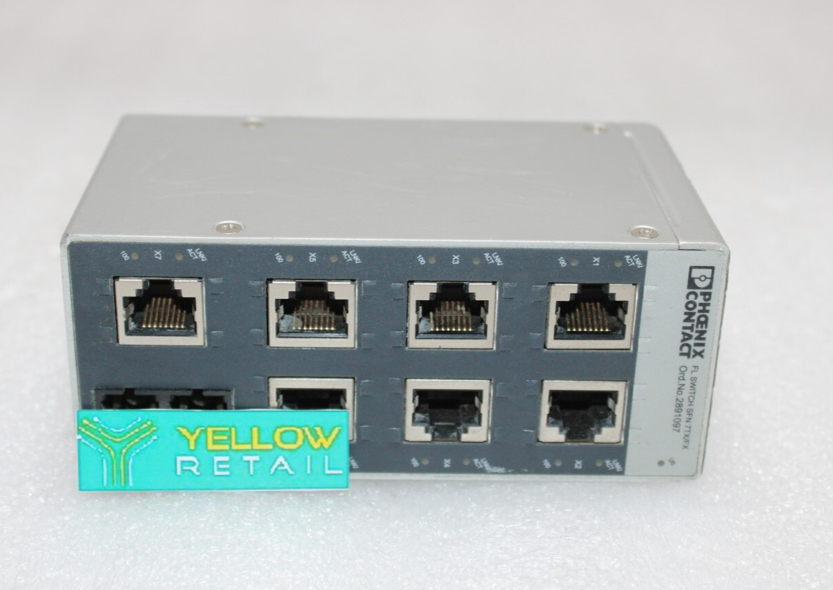 PHOENIX CONTACT FL SWITCH SFN 7TX/FX ETHERNET SWITCH 2891097