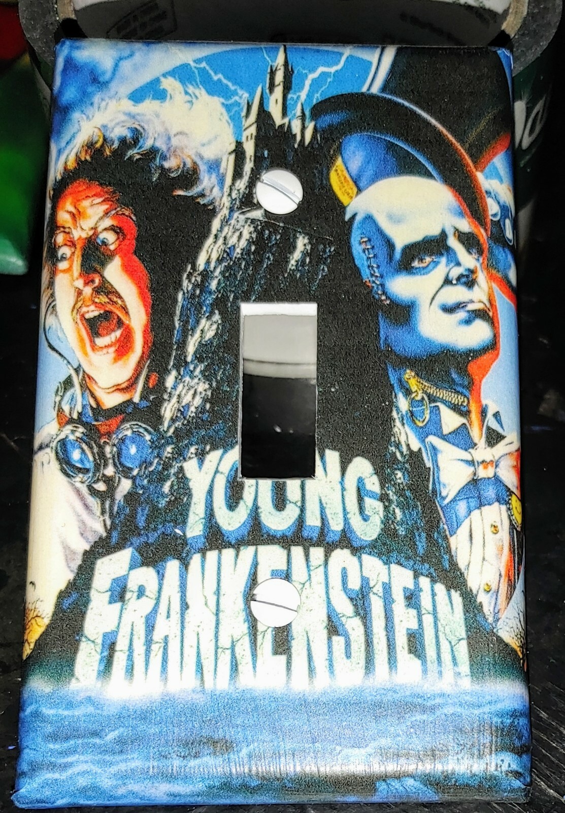 Custom Handmade Young Frankenstein Single Toggle Light Switch Cover